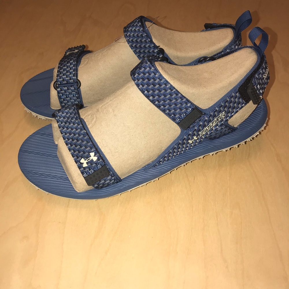 NEW Men’s 13 Under Armour UA Fat Tire Sandals - Picture 4 of 8